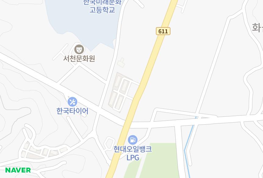 충청남도 서천군 서천읍 화금리 그린빌 위치·실거래 시세 지도