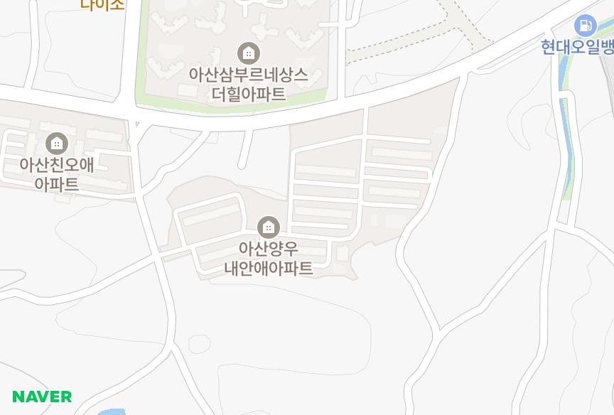충청남도 아산시 신창면 행목리 아산신창양우내안애 위치·실거래 시세 지도