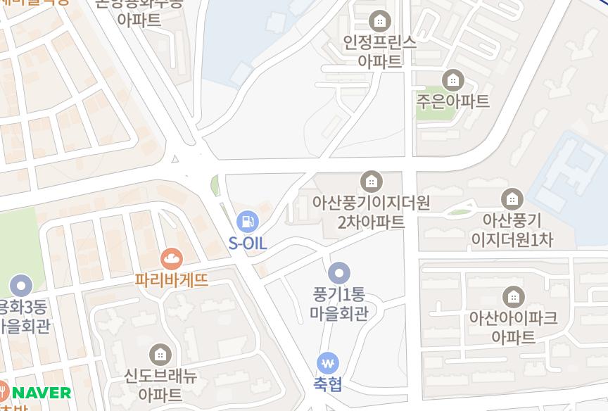 충청남도 아산시 풍기동 세진 위치·실거래 시세 지도