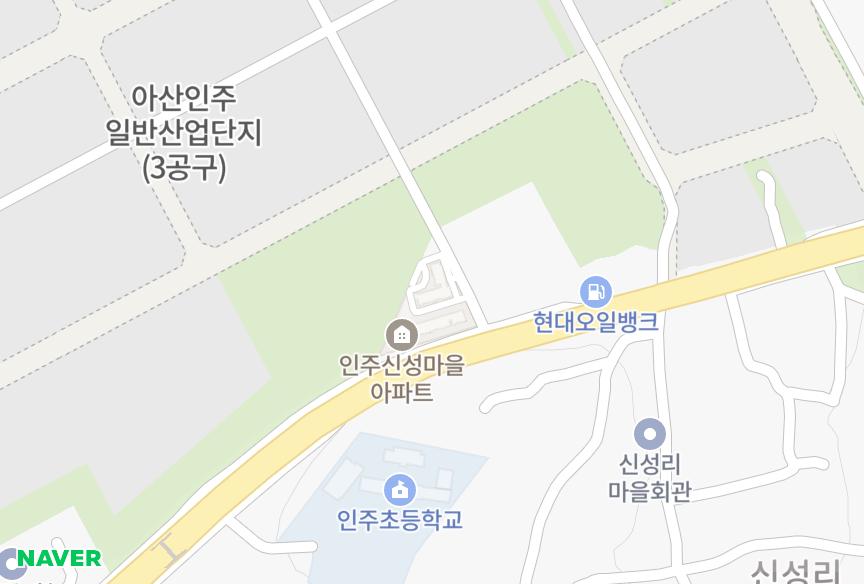 충청남도 아산시 인주면 신성리 수원신성 위치·실거래 시세 지도
