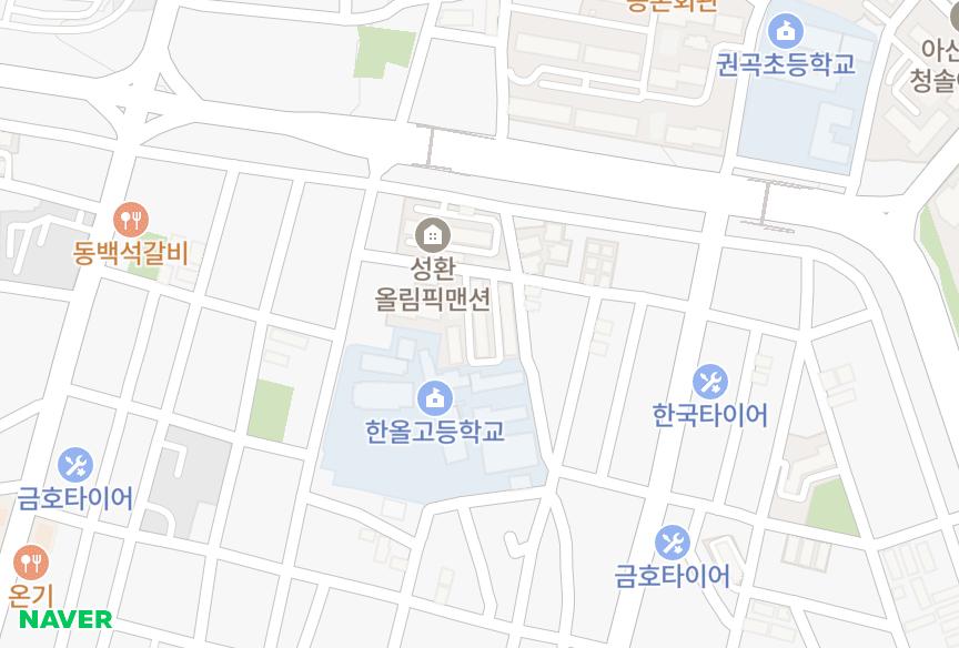 충청남도 아산시 권곡동 성환1차 위치·실거래 시세 지도