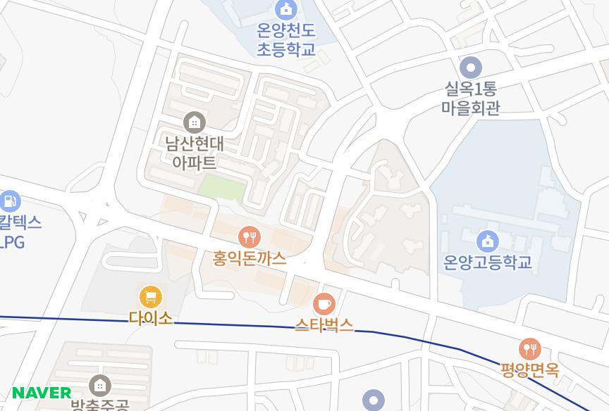 충청남도 아산시 방축동 경성 위치·실거래 시세 지도
