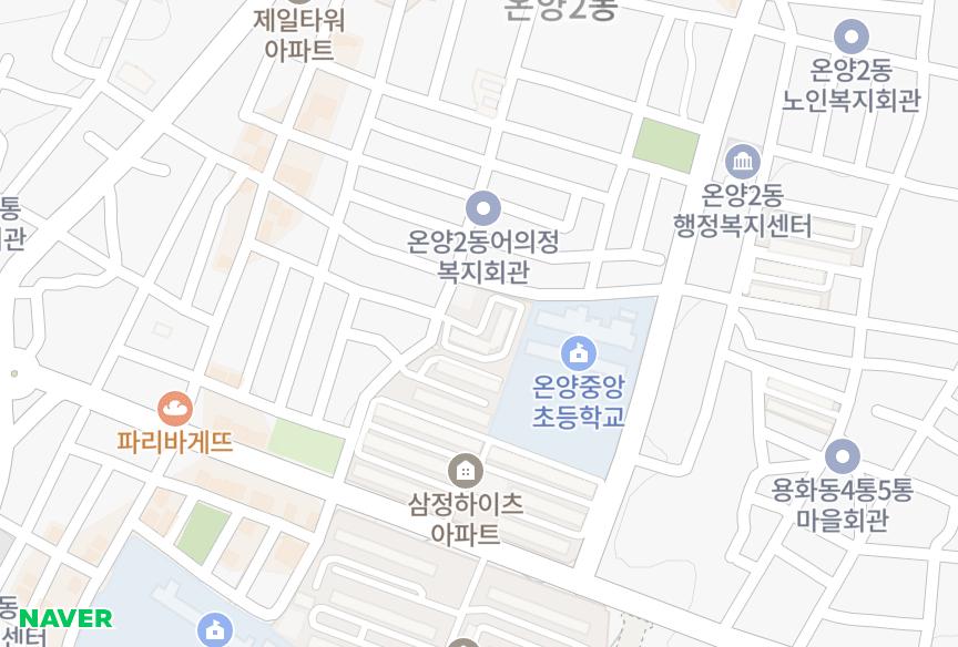 충청남도 아산시 온천동 온정 위치·실거래 시세 지도