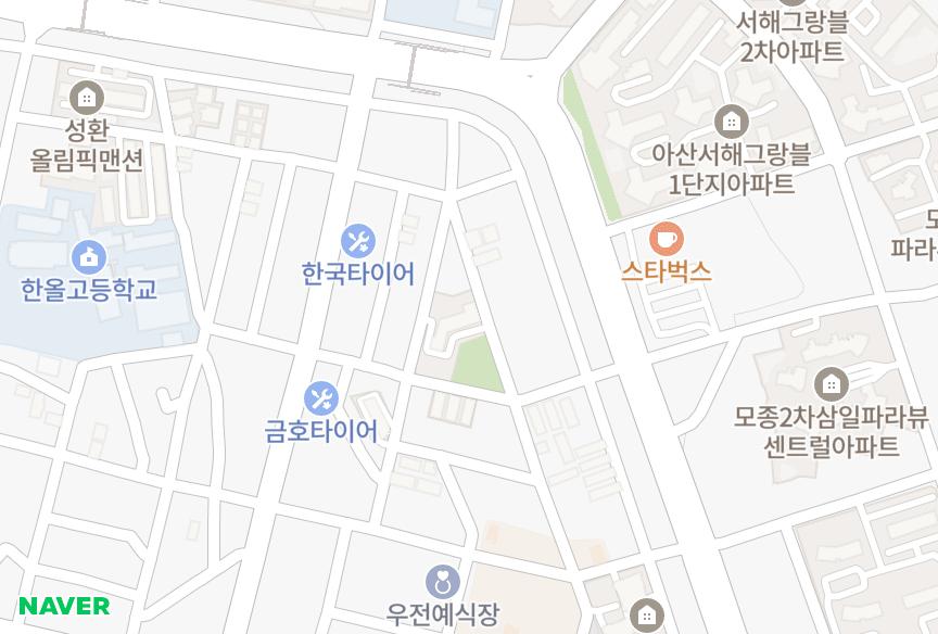 충청남도 아산시 권곡동 양우 위치·실거래 시세 지도
