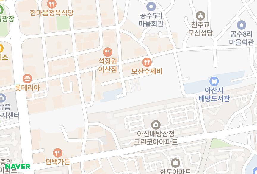 충청남도 아산시 배방읍 공수리 신우로얄 위치·실거래 시세 지도