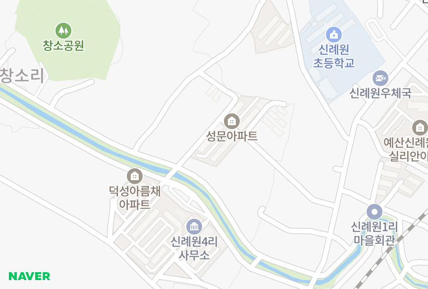 충청남도 예산군 예산읍 신례원리 성문 위치·실거래 시세 지도