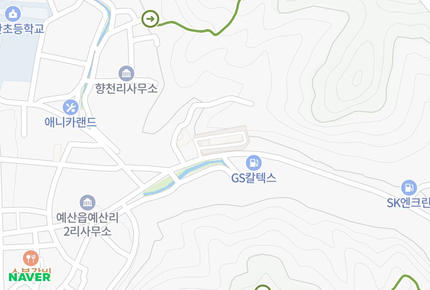 충청남도 예산군 예산읍 향천리 충일 위치·실거래 시세 지도