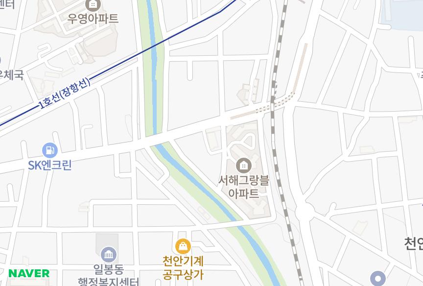 충청남도 천안시 동남구 다가동 한성 위치·실거래 시세 지도