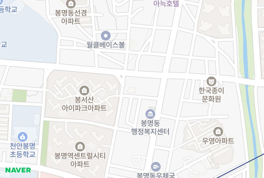 충청남도 천안시 동남구 봉명동 두경 위치·실거래 시세 지도