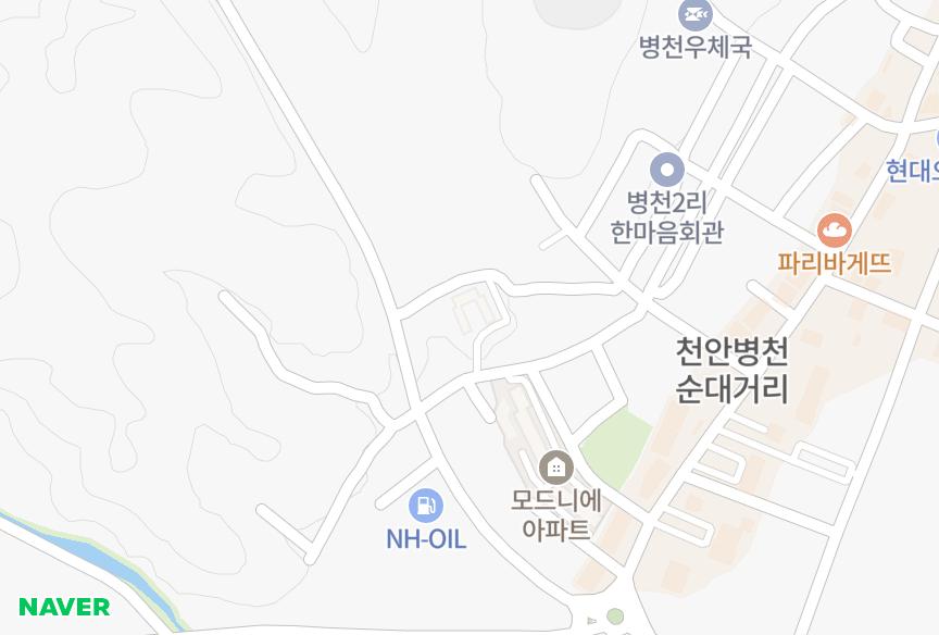 충청남도 천안시 동남구 병천면 병천리 아우내 위치·실거래 시세 지도