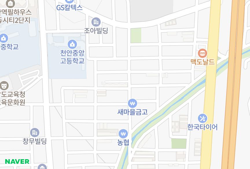 충청남도 천안시 동남구 원성동 신성맨숀 위치·실거래 시세 지도