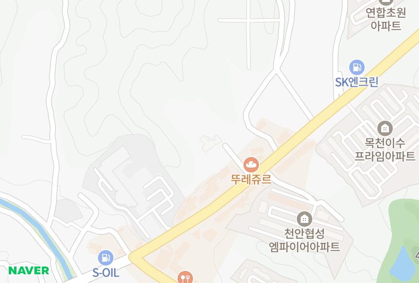 충청남도 천안시 동남구 목천읍 신계리 이스트블루 위치·실거래 시세 지도