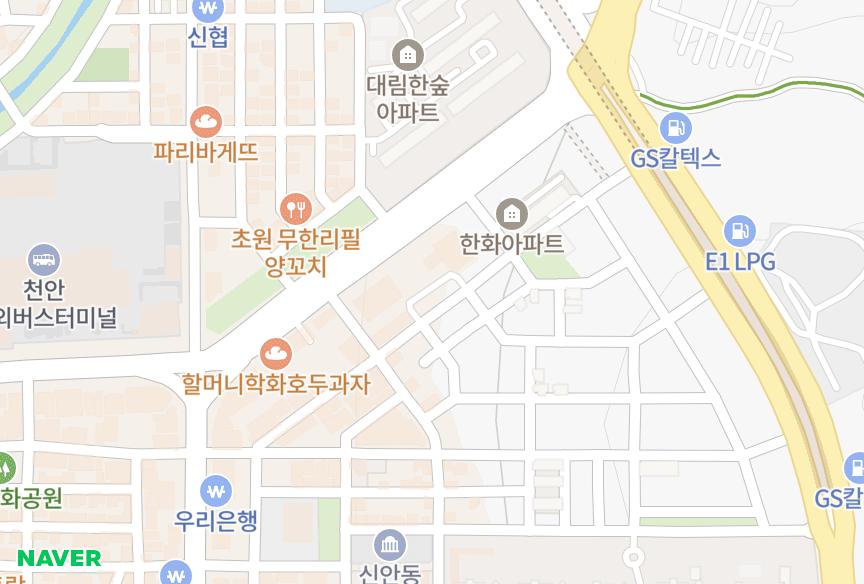 충청남도 천안시 동남구 신부동 새한6차 위치·실거래 시세 지도