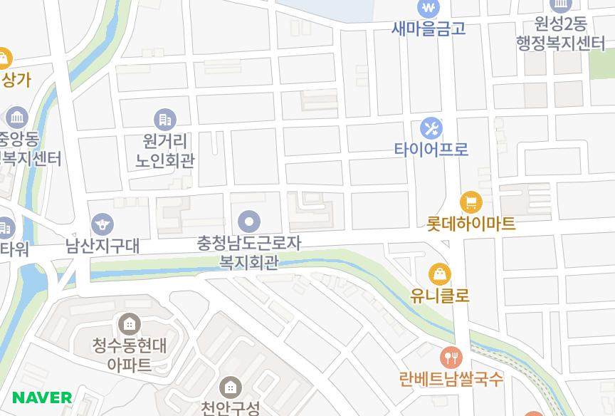 충청남도 천안시 동남구 원성동 비둘기 위치·실거래 시세 지도