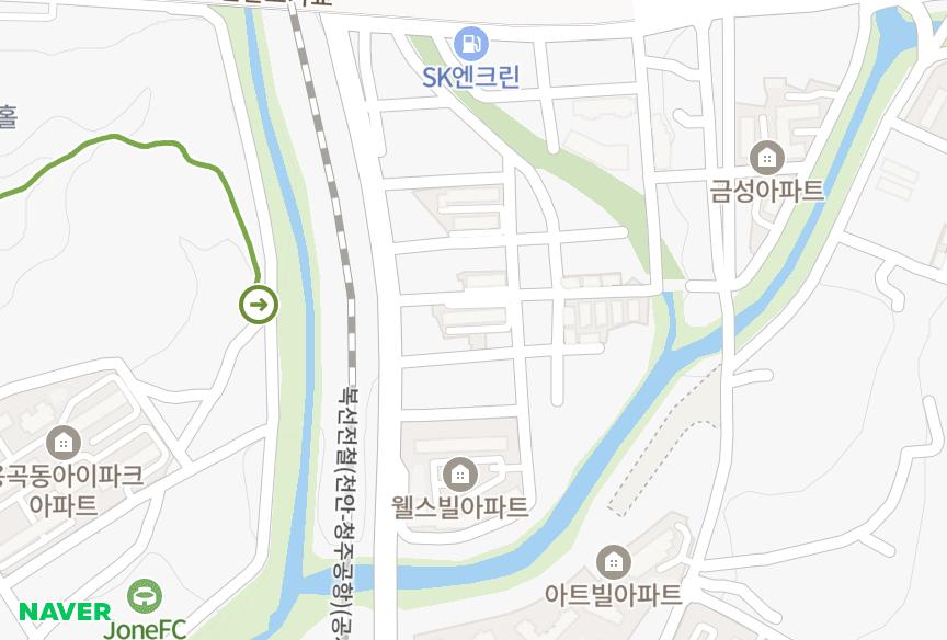 충청남도 천안시 동남구 다가동 삼오 위치·실거래 시세 지도