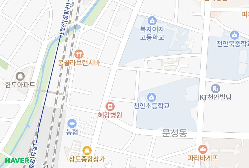 충청남도 천안시 동남구 성황동 씨티뷰하우스I 위치·실거래 시세 지도