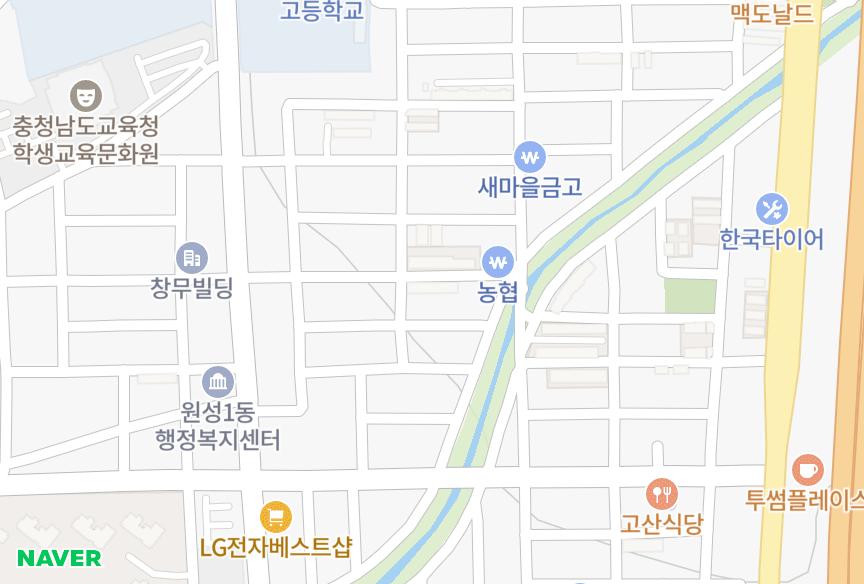 충청남도 천안시 동남구 원성동 우성 위치·실거래 시세 지도