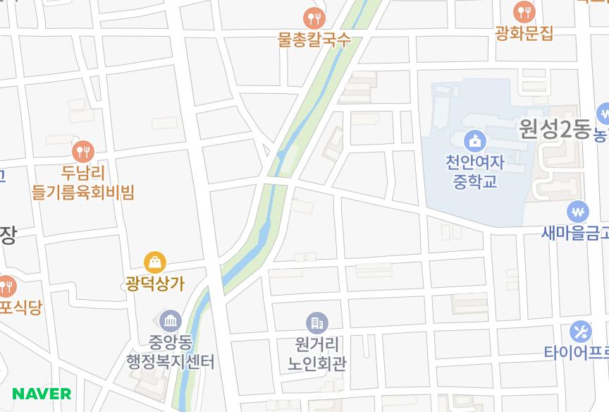 충청남도 천안시 동남구 원성동 우성5차 위치·실거래 시세 지도