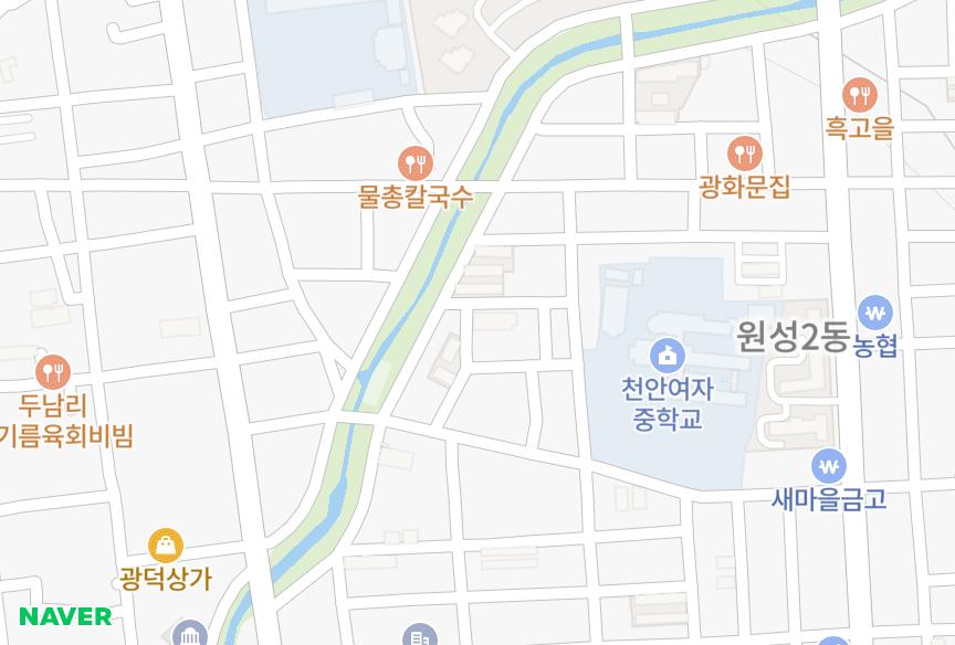충청남도 천안시 동남구 원성동 우성6차 위치·실거래 시세 지도