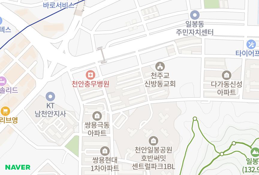충청남도 천안시 서북구 쌍용동 이화 위치·실거래 시세 지도