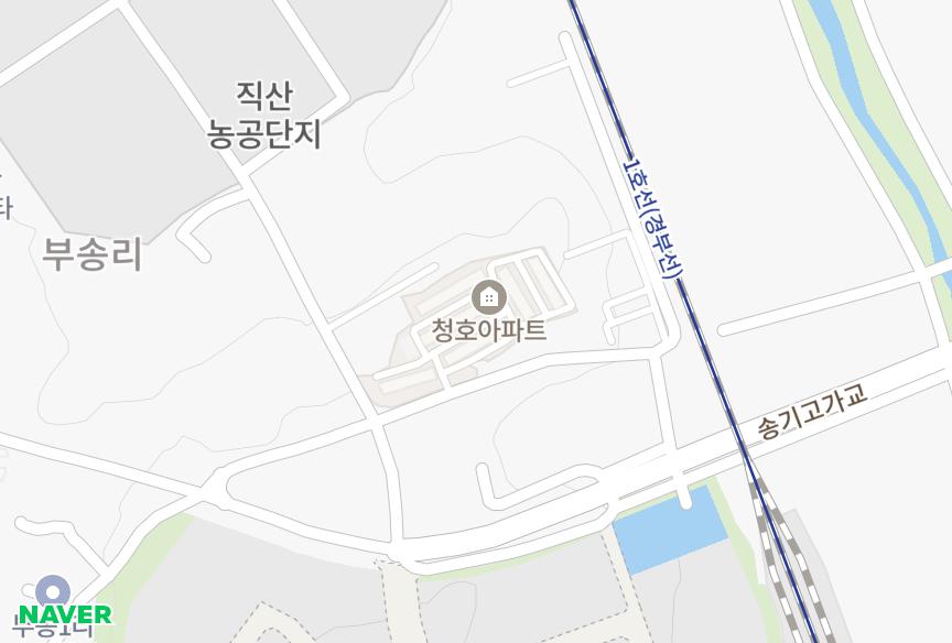 충청남도 천안시 서북구 직산읍 부송리 청호4차 위치·실거래 시세 지도