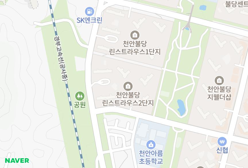 충청남도 천안시 서북구 불당동 천안불당린스트라우스2단지 위치·실거래 시세 지도