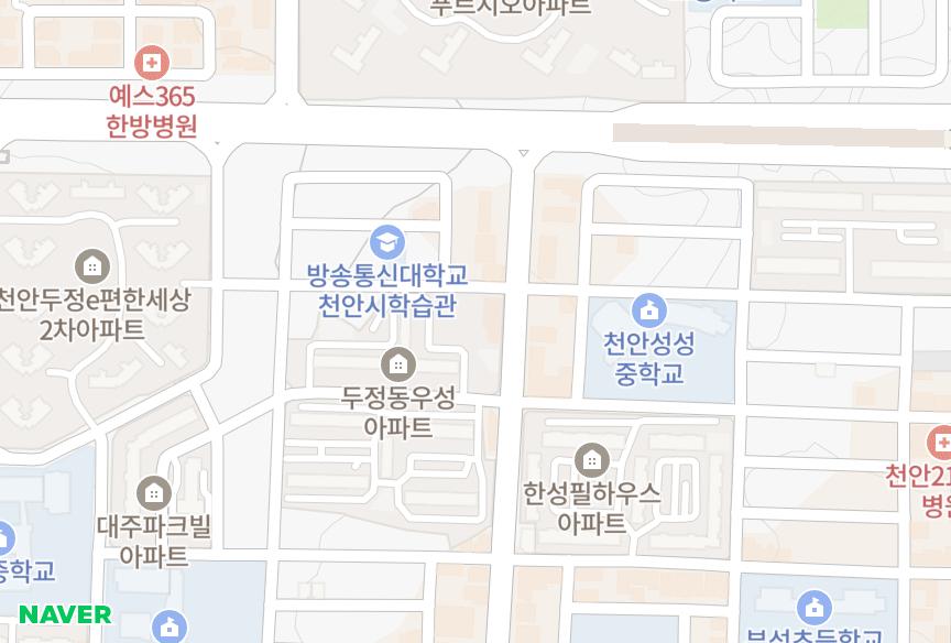 충청남도 천안시 서북구 두정동 한성필하우스-1차 위치·실거래 시세 지도