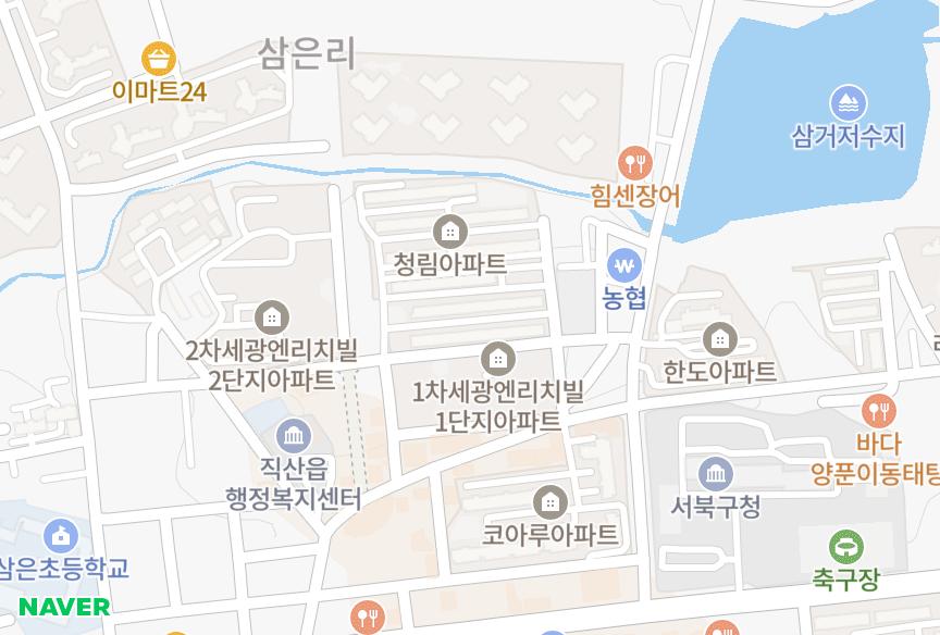 충청남도 천안시 서북구 직산읍 삼은리 일진 위치·실거래 시세 지도