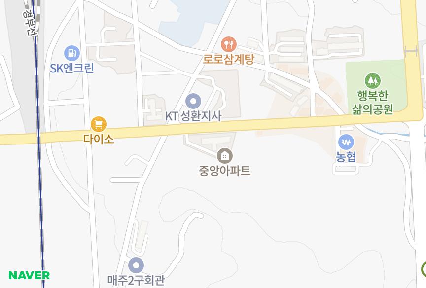 충청남도 천안시 서북구 성환읍 매주리 중앙 위치·실거래 시세 지도