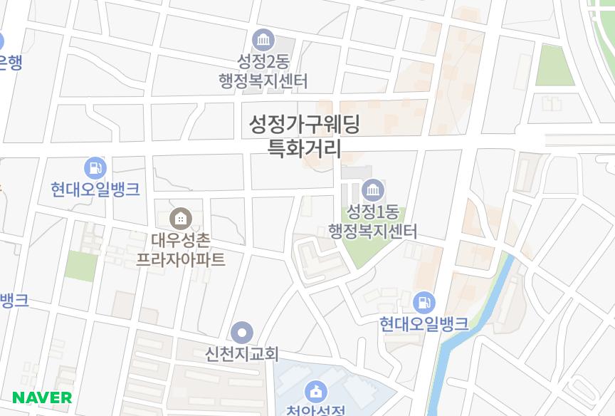충청남도 천안시 서북구 성정동 경성훼미리 위치·실거래 시세 지도