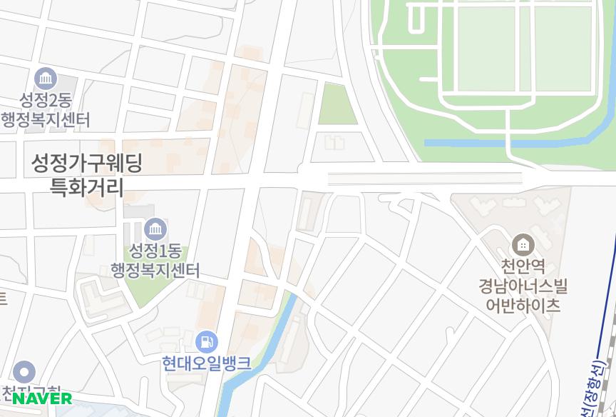 충청남도 천안시 서북구 성정동 우영 위치·실거래 시세 지도