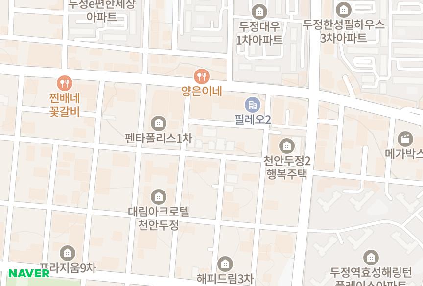 충청남도 천안시 서북구 두정동 예일하우스 위치·실거래 시세 지도