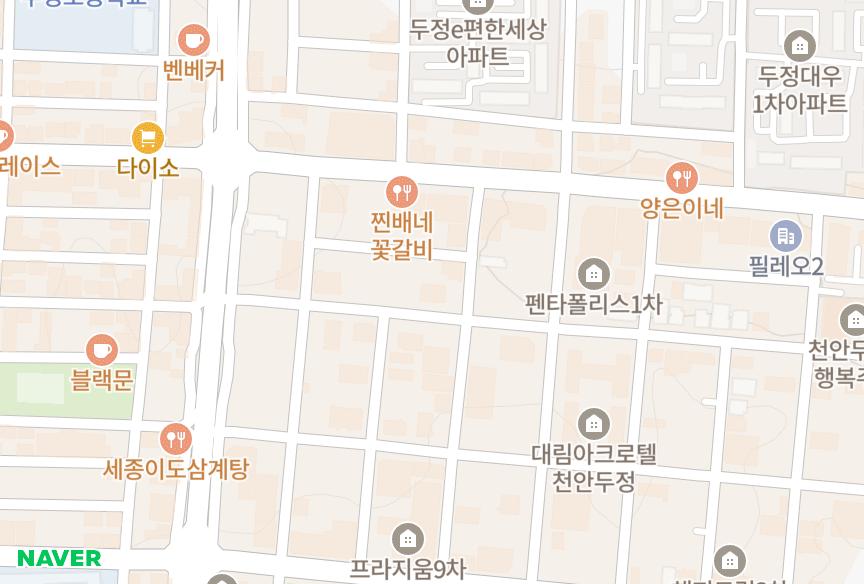 충청남도 천안시 서북구 두정동 카사보니따 위치·실거래 시세 지도