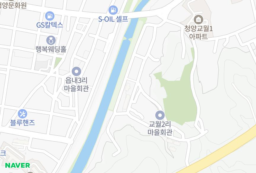 충청남도 청양군 청양읍 교월리 리버파크 위치·실거래 시세 지도