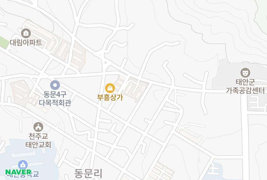 충청남도 태안군 태안읍 동문리 한주 위치·실거래 시세 지도