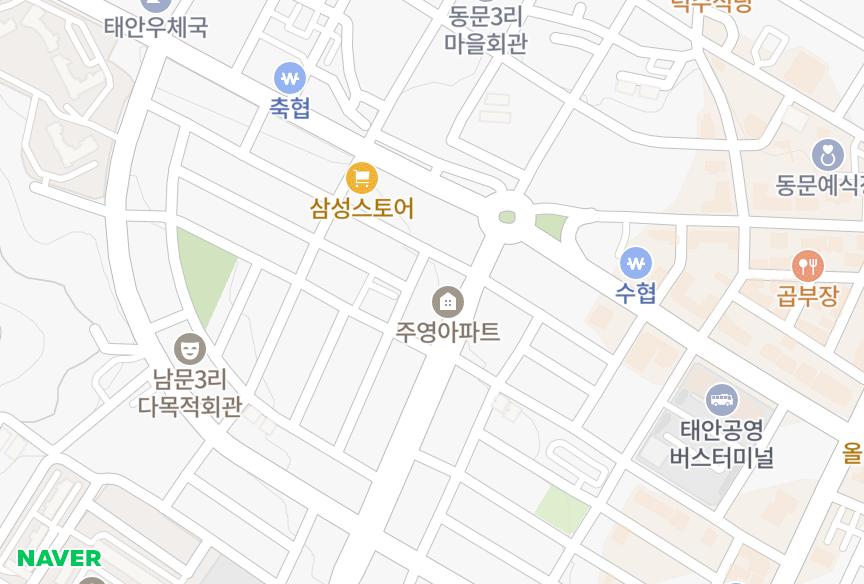 충청남도 태안군 태안읍 남문리 주영및상가 위치·실거래 시세 지도