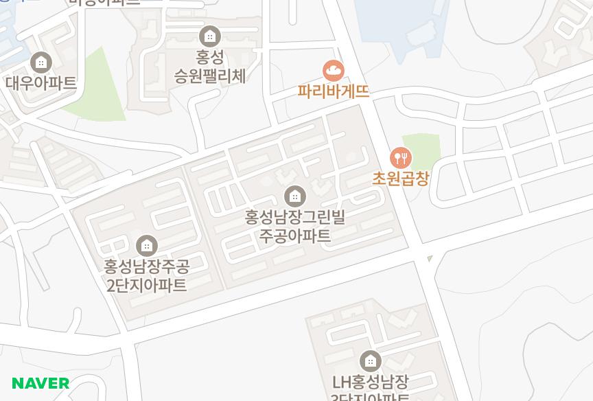 충청남도 홍성군 홍성읍 남장리 홍성읍 남장리주공아파트1차 위치·실거래 시세 지도