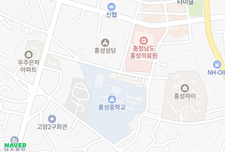 충청남도 홍성군 홍성읍 고암리 미주 위치·실거래 시세 지도