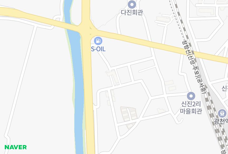 충청남도 홍성군 광천읍 신진리 솔스빌 위치·실거래 시세 지도