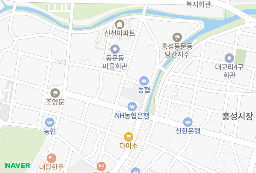 충청남도 홍성군 홍성읍 오관리 온세하임 위치·실거래 시세 지도