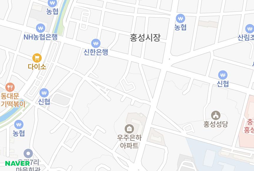 충청남도 홍성군 홍성읍 오관리 소라맨션 위치·실거래 시세 지도