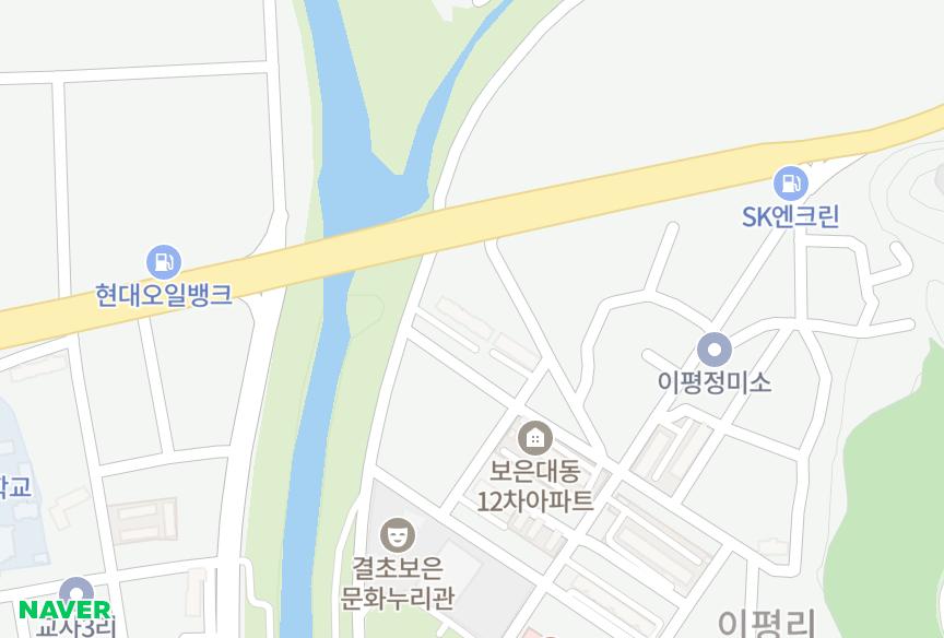 충청북도 보은군 보은읍 이평리 황실 위치·실거래 시세 지도