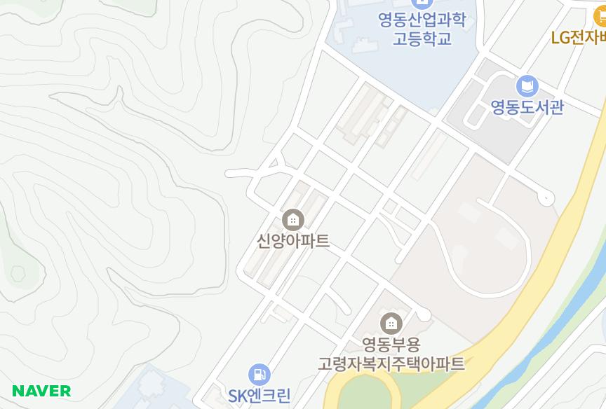 충청북도 영동군 영동읍 부용리 신양 위치·실거래 시세 지도