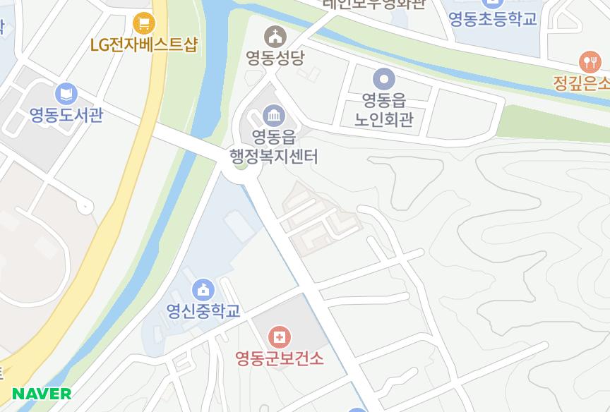 충청북도 영동군 영동읍 매천리 호암 위치·실거래 시세 지도