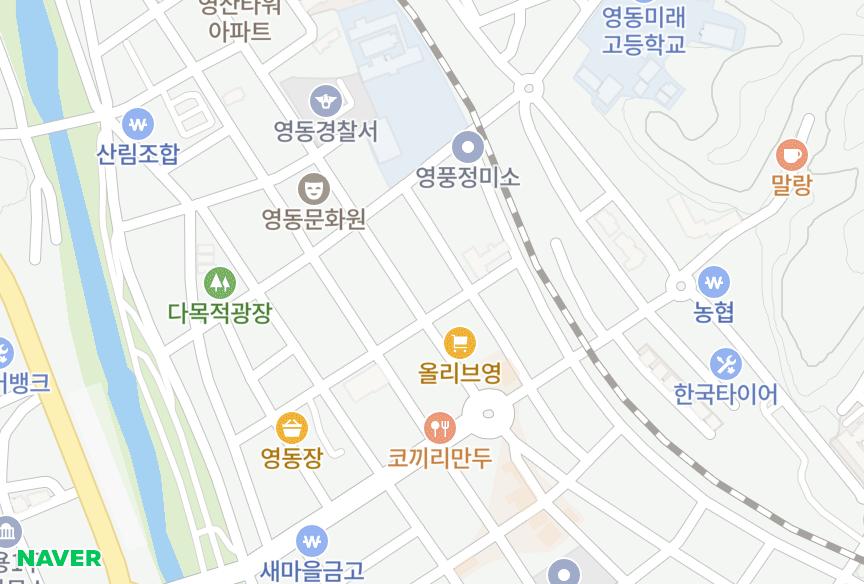 충청북도 영동군 영동읍 계산리 발트하임 위치·실거래 시세 지도