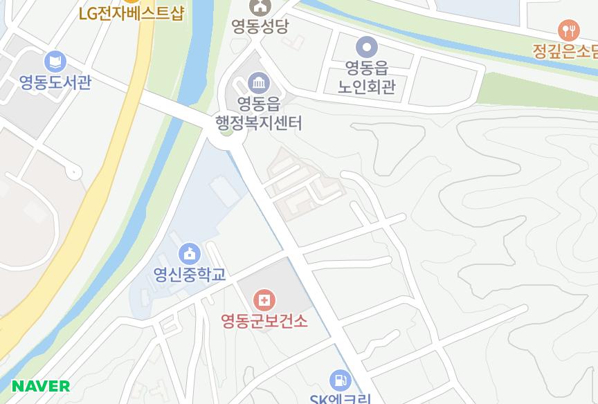 충청북도 영동군 영동읍 매천리 금강타운 위치·실거래 시세 지도
