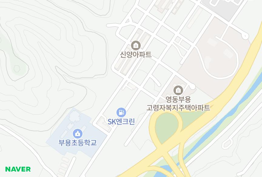 충청북도 영동군 영동읍 부용리 대림주택 위치·실거래 시세 지도