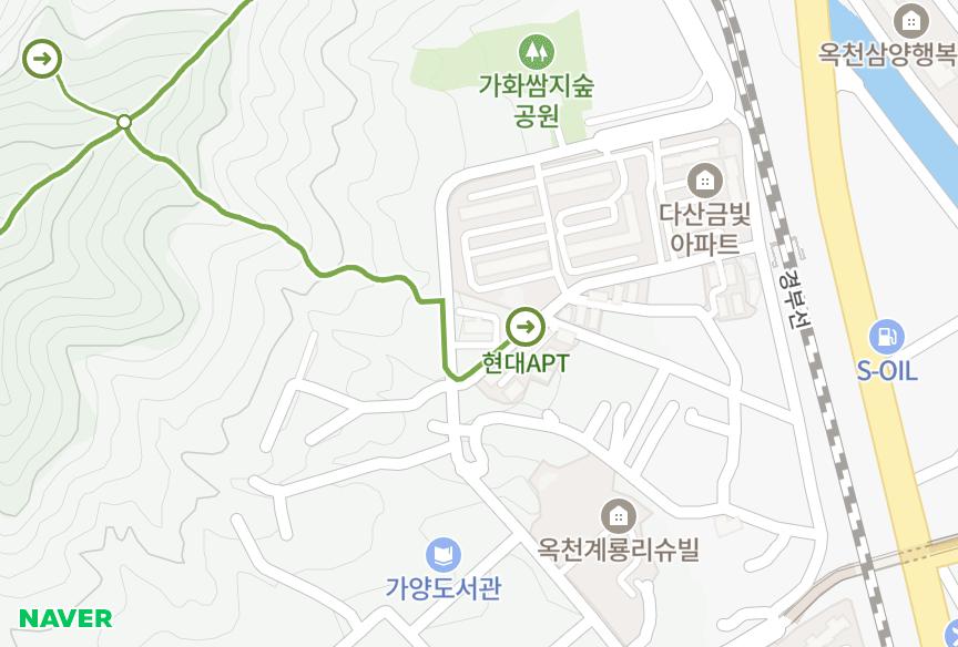 충청북도 옥천군 옥천읍 금구리 꿈엔들 위치·실거래 시세 지도