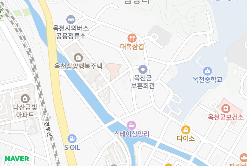 충청북도 옥천군 옥천읍 삼양리 삼양운암 위치·실거래 시세 지도