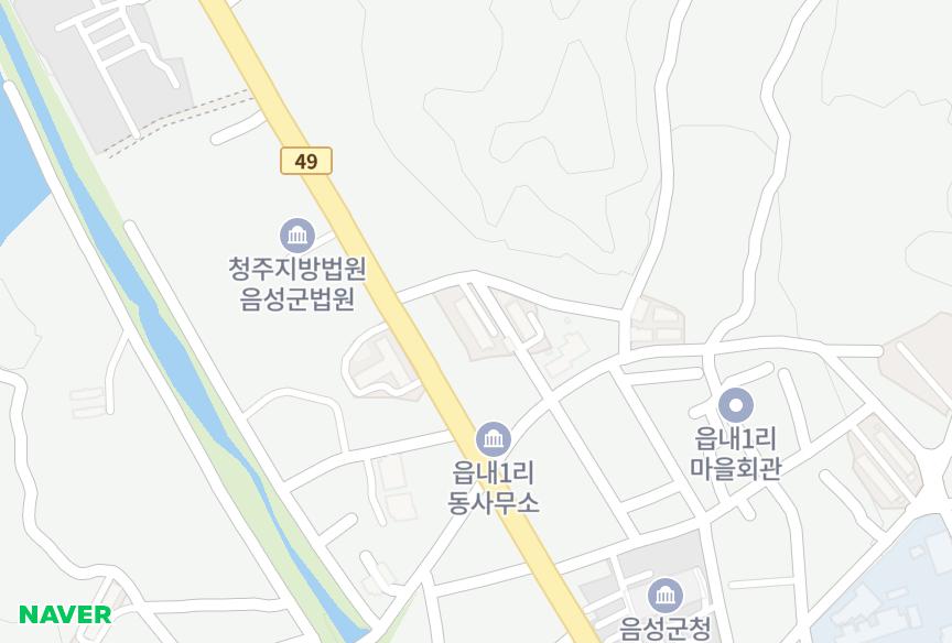 충청북도 음성군 음성읍 읍내리 프리안 위치·실거래 시세 지도